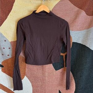 lululemon athletica Dark Brown Crop Top